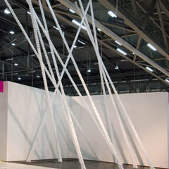 Viennafair, Zone 1, 2008, untitled, 470x400x850cm, paper, stell, iron, 2008